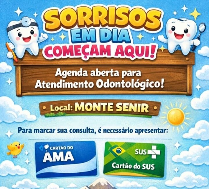 Leia mais sobre o artigo Unidade de Saúde de Monte Senir abre agenda para consultas odontológicas