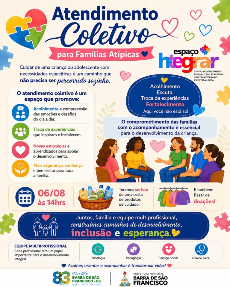 Espaço Integrar promove atendimento coletivo para fortalecer o apoio às famílias atendidas pelo projeto
